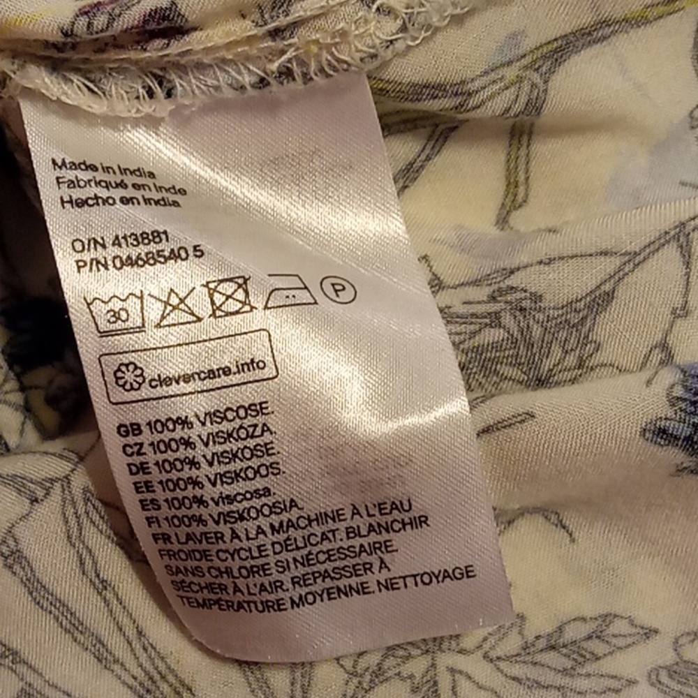 H&M Floral Mini Dress - White and Blue - Picture 6 of 6